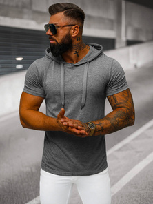 Grafitinis vyriški marškinėliai OZONEE JS/8T89/5