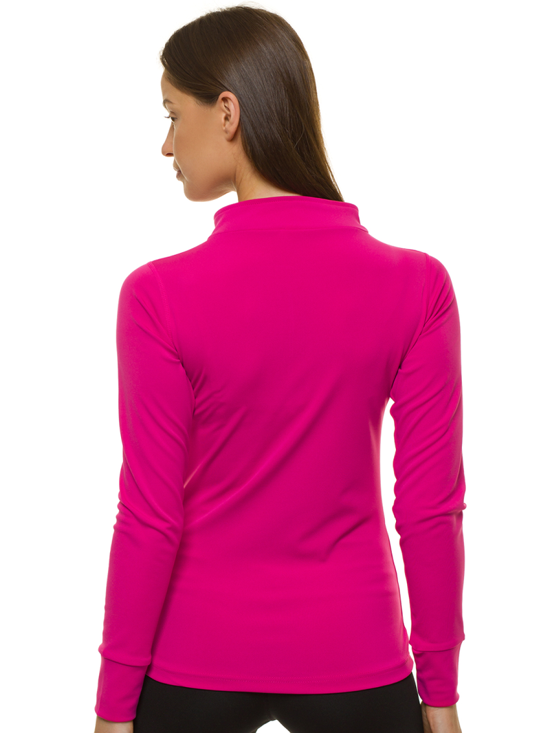 Tamsiai rožinė moteriška džemperis OZONEE JS/HD151/19