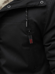 Juoda vyriška žieminė striukė OZONEE JS/22M51/392