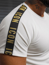 Baltas vyriški marškinėliai OZONEE O/T7579