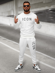 Baltos vyriškos sportinės kelnės OZONEE O/D9125Z