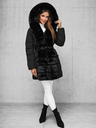 Juoda moteriška striukė OZONEE JS/11Z8096Z