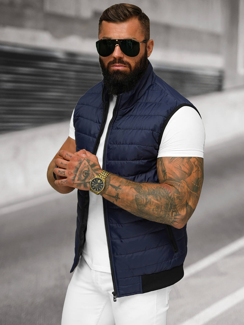 Granatinė vyriška liemenė OZONEE JS/MY77Z