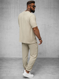 Smėlinis vyriški marškinėliai OZONEE O/Y960T