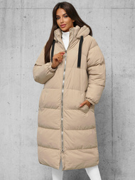 Smėlinis moteriška striukė OZONEE JS/5M3163/62Z