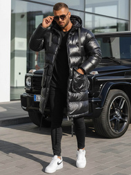 Juodas vyriška žieminė striukė OZONEE O/M3205Z