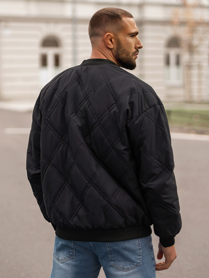 Juoda vyriška striukė OZONEE JS/84M3020/392Z