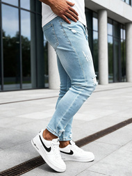 Šviesiai-mėlyni vvyriški džinsai OZONEE DO/2860