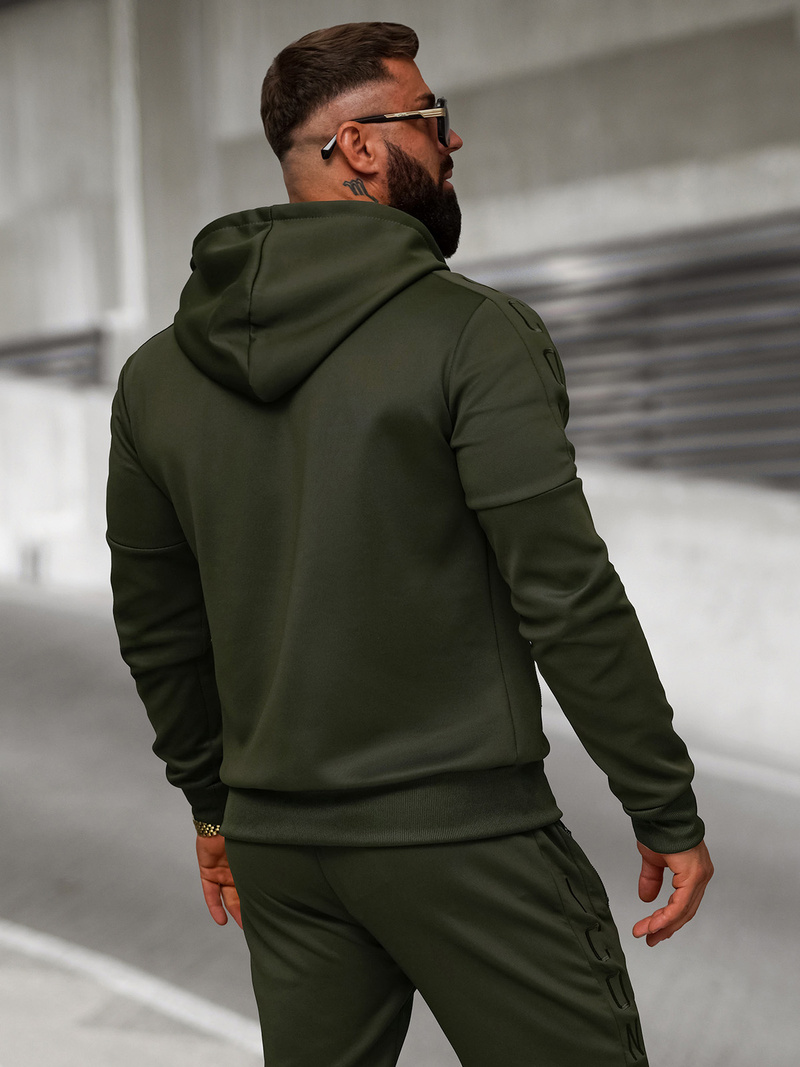 Rusvai žalsva vyriškas sportinis kostiumas OZONEE O/LN11760