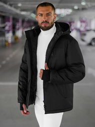 Juodi vyriška žieminė striukė OZONEE JS/91M9901/392