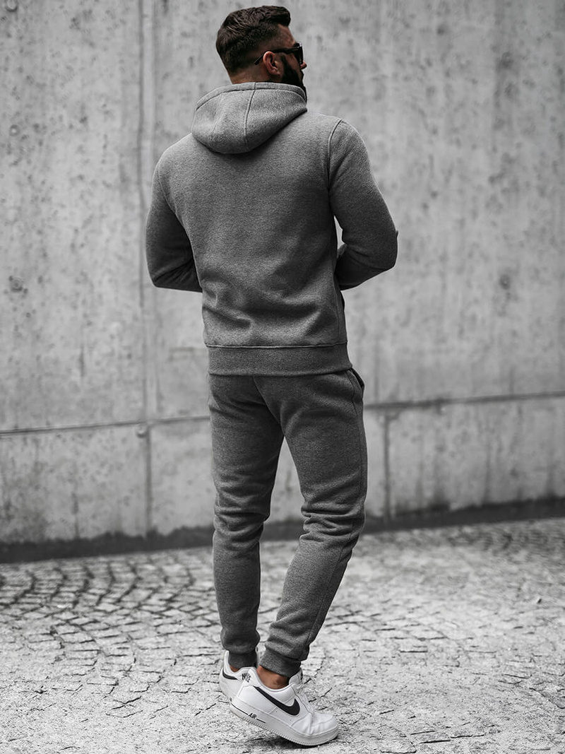 Grafitinis vyriškas sportinis kostiumas OZONEE JS/XW2008