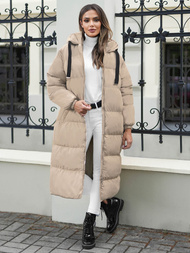 Smėlinis moteriška striukė OZONEE JS/5M3163/62Z