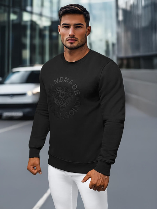 Juodas vyriškas džemperis OZONEE NB/MF2008Z