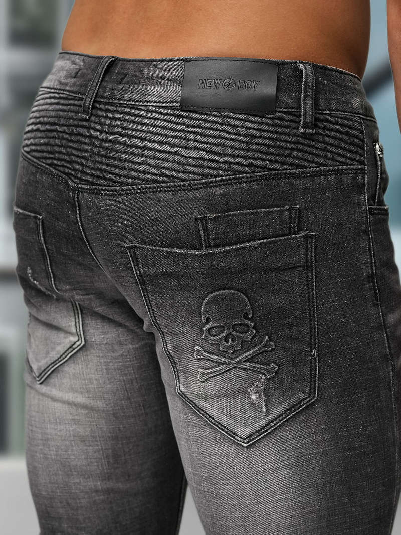 Juodai vyriški džinsai OZONEE NB/MP0070NZ