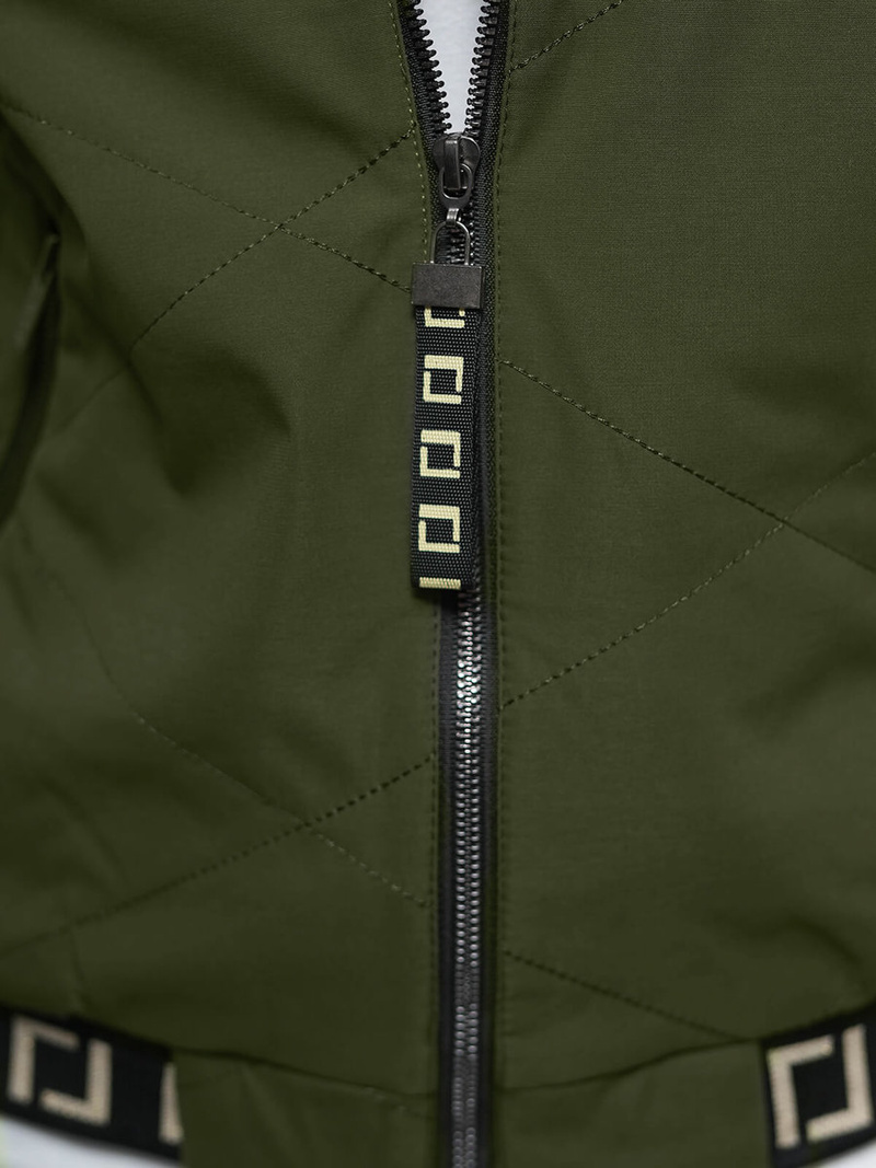 Tamsiai-žalia moteriška striukė OZONEE JS/5M3161/136