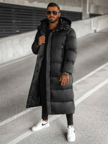 Juoda vyriška žieminė striukė OZONEE O/M3202Z