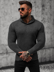 Grafitinis vyriškas megztinis OZONEE NB/MM6018/3Z