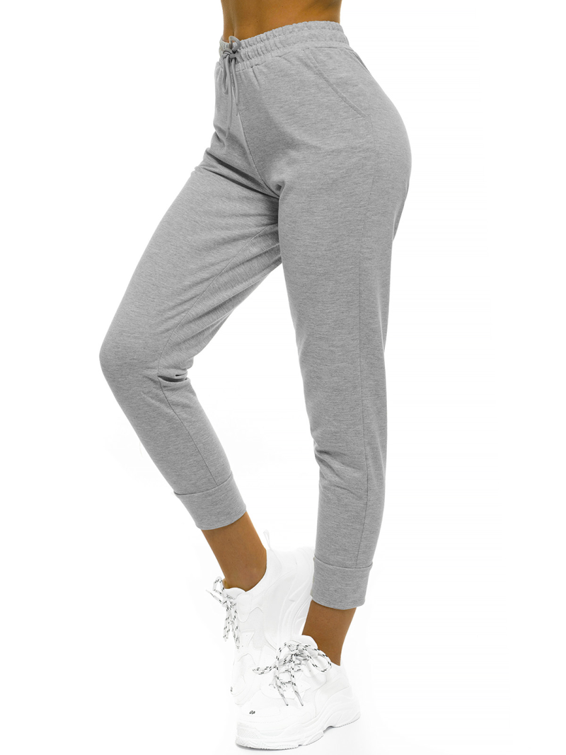 Šviesiai-Pilkos moteriškos sportinės kelnės OZONEE O/MB2002/21