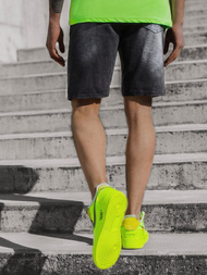 Juodi vyriški džinso šortai OZONEE JS/KK1075