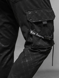 Juoda vyriškos sportinės kelnės OZONEE O/PS6021