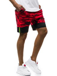 Raudoni vyriški šortai OZONEE JS/KK300158