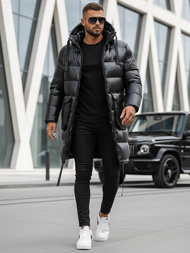 Juodas vyriška žieminė striukė OZONEE O/M3205Z