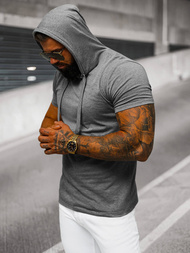 Grafitinis vyriški marškinėliai OZONEE JS/8T89/5