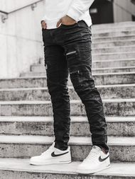 Juodos vyriškos džinso kelnės OZONEE V/19401