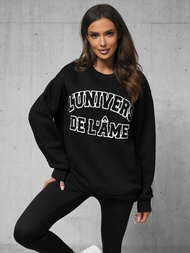 Juodas džemperis OZONEE O/SWE23055