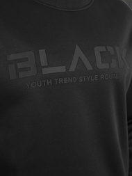 Juodas vyriškas džemperis OZONEE JS/8B1992/3