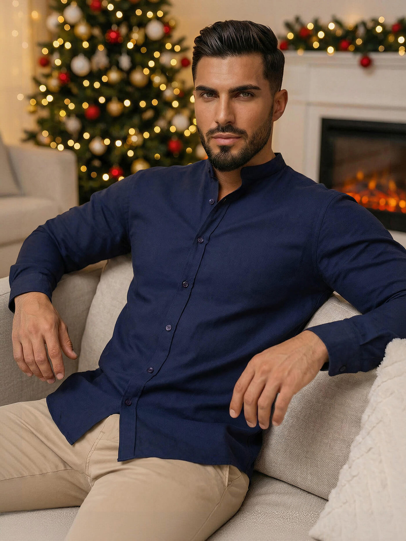 Granatinė vyriški marškiniai OZONEE O/V69Z