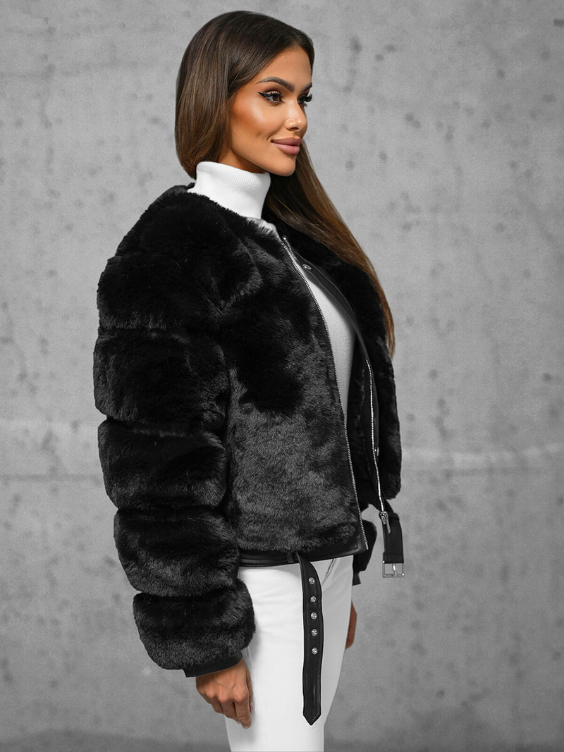 Juoda moteriška striukė OZONEE JS/11Z8080