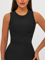 Juoda moteriška sportinė liemenėlė OZONEE JS/17K596/3