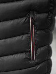 Pereinamojo laikotarpio juoda vyriška striukė OZONEE JS/SM71