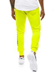 Geltonos vyriškos sportinės kelnės-NEON OZONEE G/11129