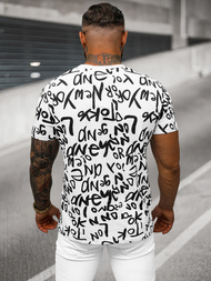 Balti vyriški marškinėliai OZONEE O/T1268/1