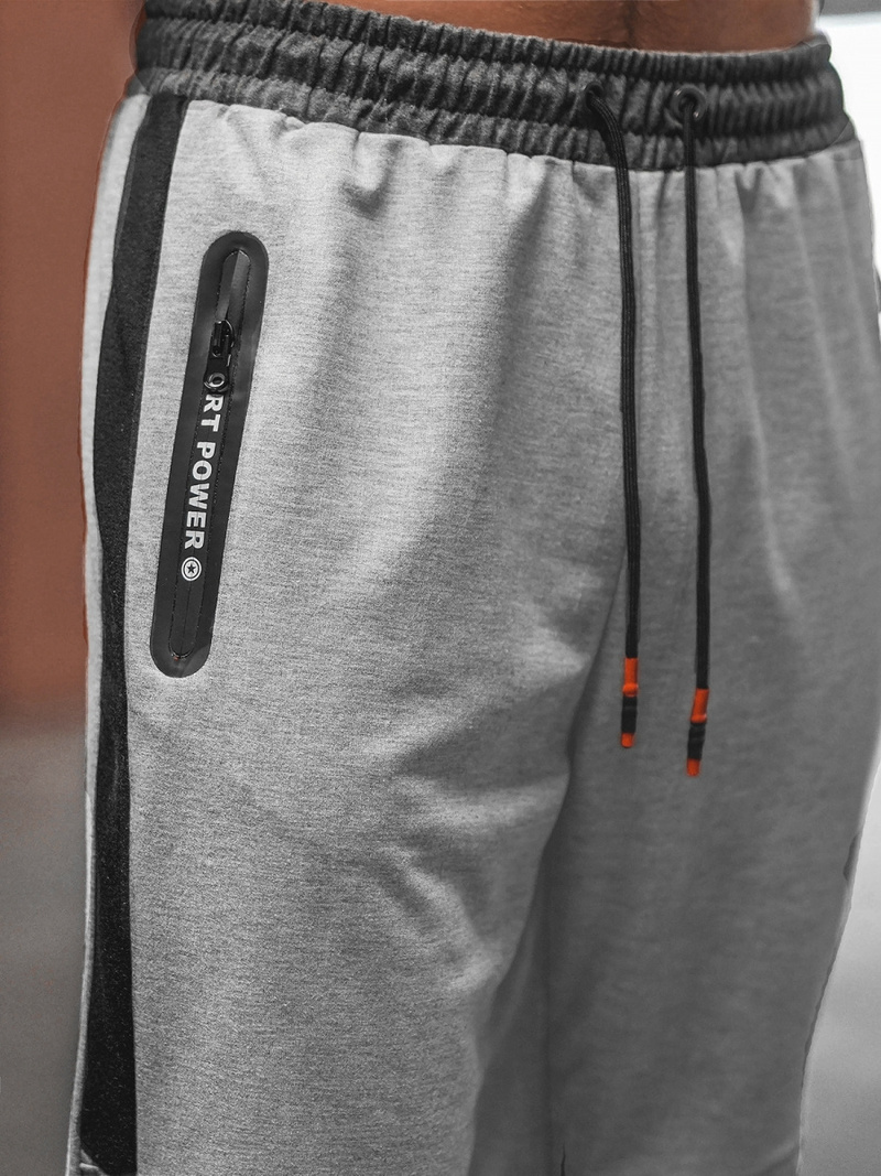 Pilkos vyriškos sportinės kelnės OZONEE JS/68K10326Z