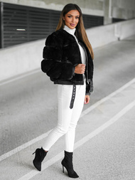 Juoda moteriška striukė OZONEE JS/11Z8080Z