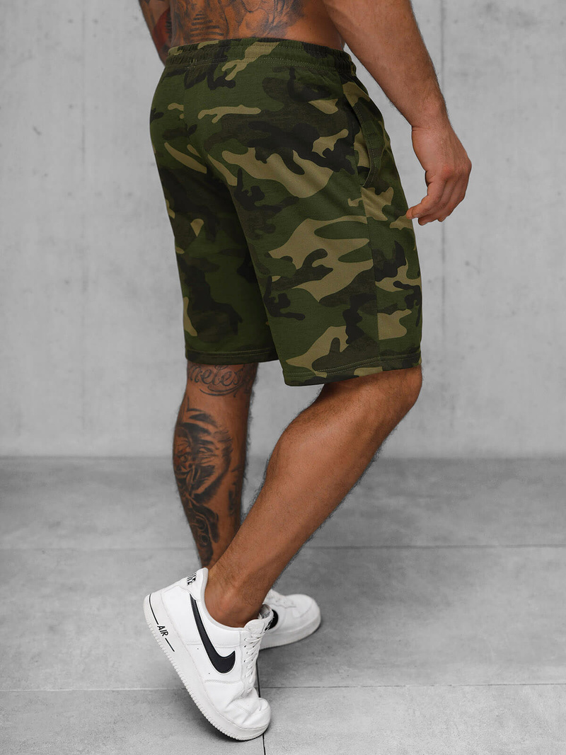 Žalios vyriški sportiniai šortai OZONEE JS/8K283/29