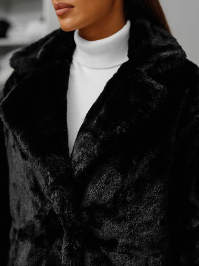 Juoda moteriška striukė OZONEE JS/11Z8168Z