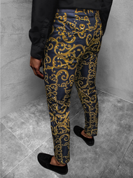  Granatinės vyriškos chino kelnės OZONEE DJ/5595