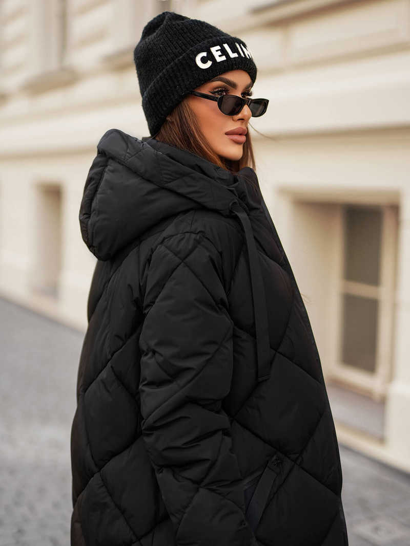 Juoda moteriška striukė OZONEE JS/5M3168/392Z