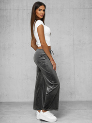 Grafitiniai moteriškos veliūrinis kelnės OZONEE JS/92K519/10