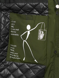 Rusvai žalsva moteriška striukė OZONEE O/W377