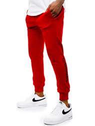 Raudonos vyriškos sportinės kelnės OZONEE G/11129