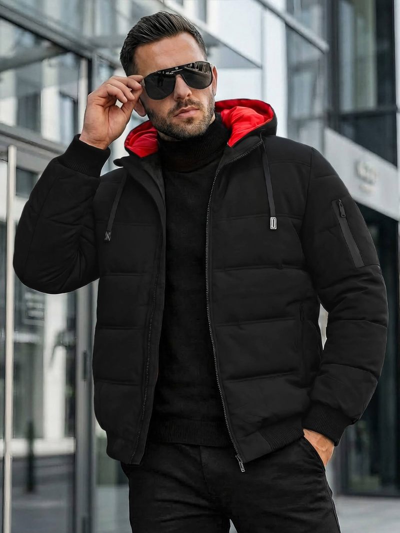 Juoda vyriška striukė OZONEE JS/31M5003Z