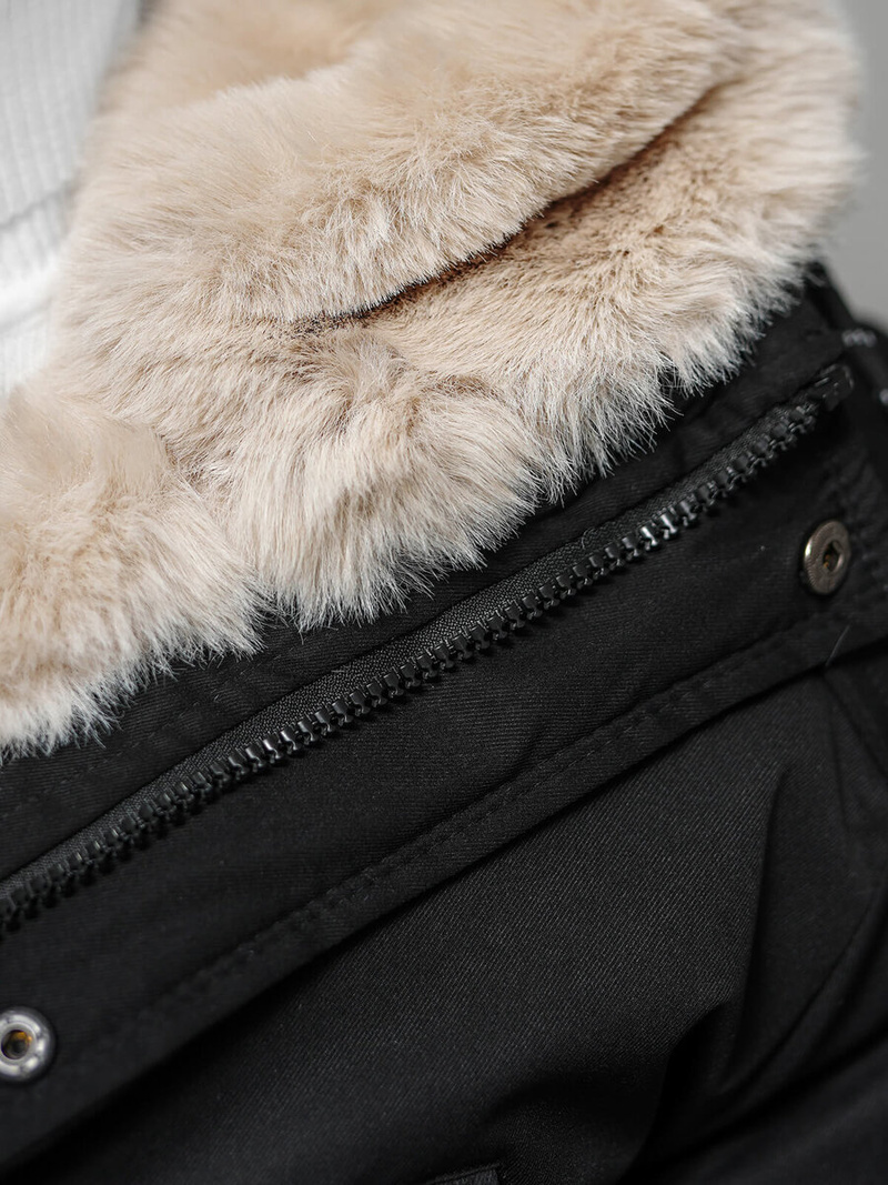 Juoda vyriška žieminė striukė OZONEE JS/5M120/392