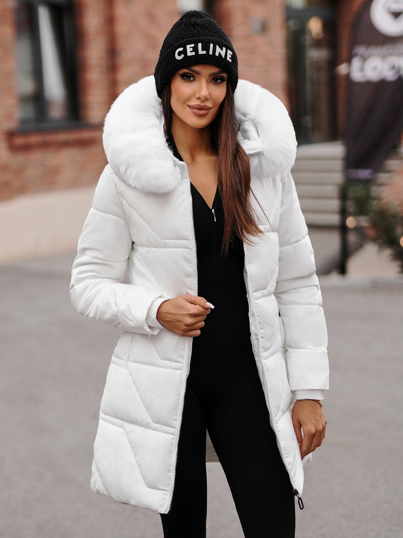 Baltas moteriška striukė OZONEE JS/16M9099/281