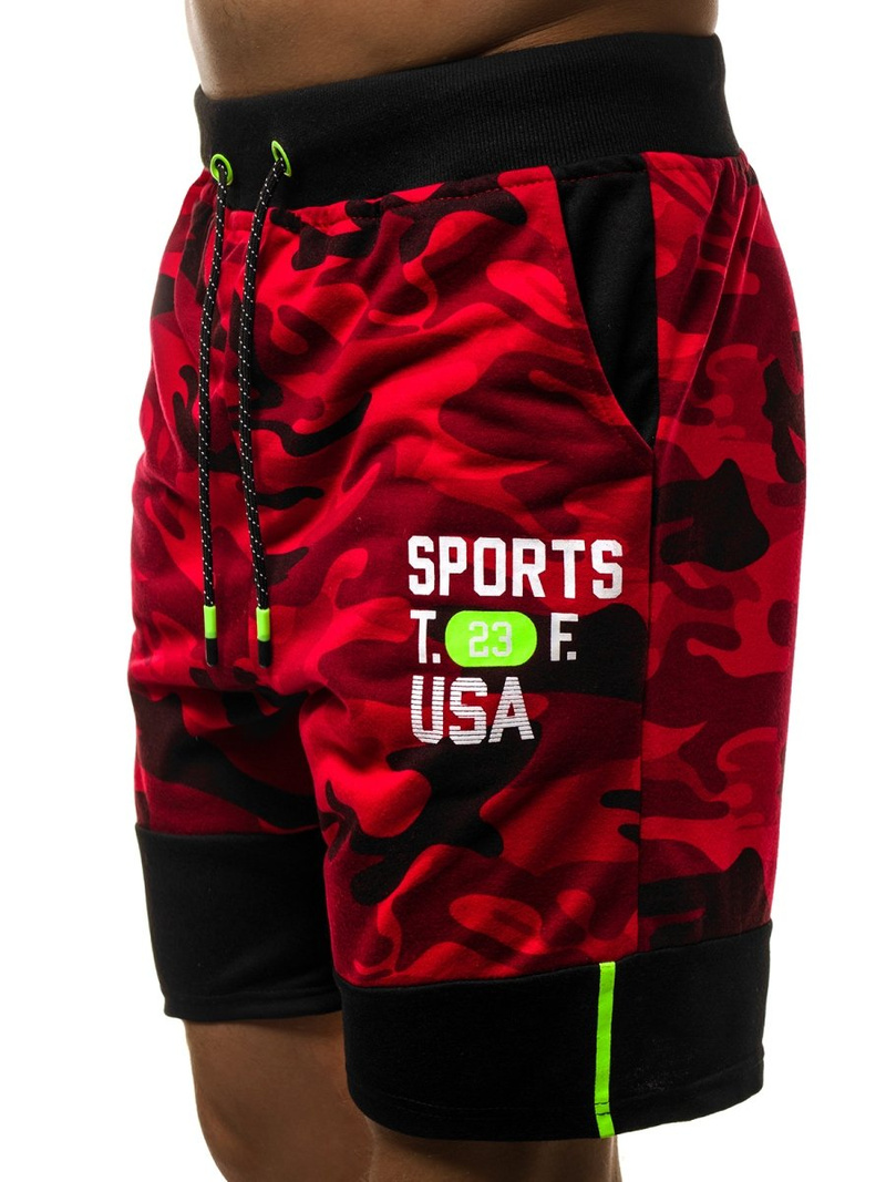 Raudoni vyriški šortai OZONEE JS/KK300158