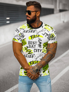 Baltas vyriški marškinėliai OZONEE JS/8T1210/1